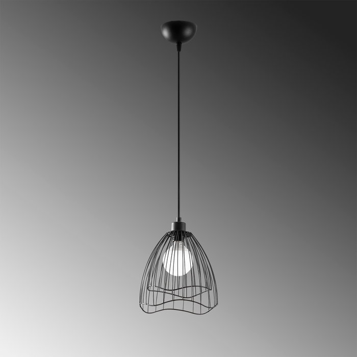 Opviq Zeyno - 6400 Lámpara de Araña Industrial Negra